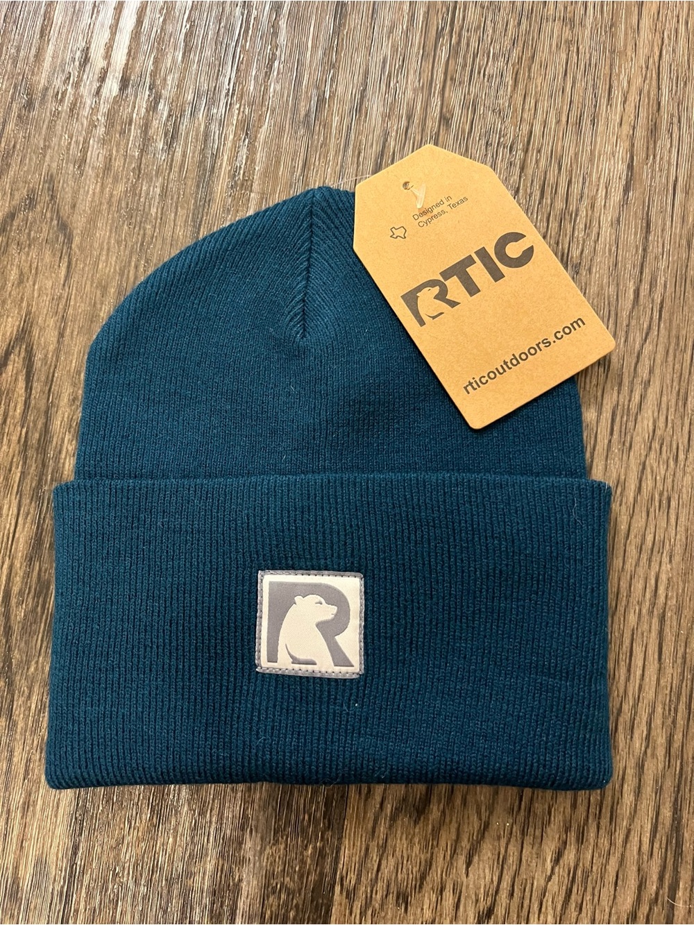 RTIC Men's Teal Fold-Over Knit Beanie